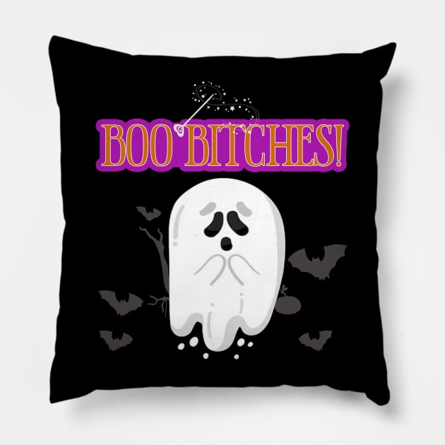 Boo Bitches! Pillow by GLStyleDesigns