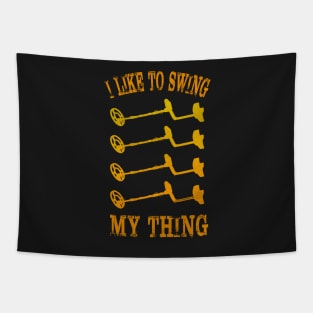 Detectorists I Like To Swing My Thing - Eye Voodoo Vintage Edition Tapestry