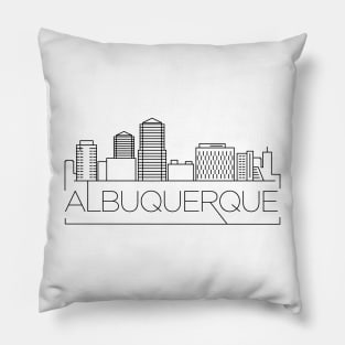 Albuquerque Minimal Skyline Pillow