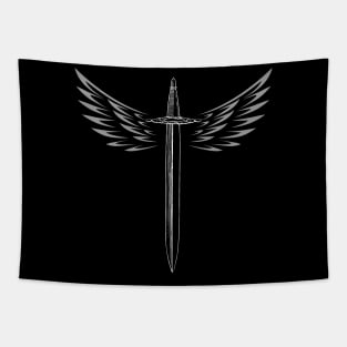 winged knife Tapestry