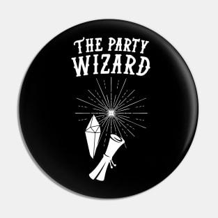 Wizard Dungeons and Dragons Team Party Pin