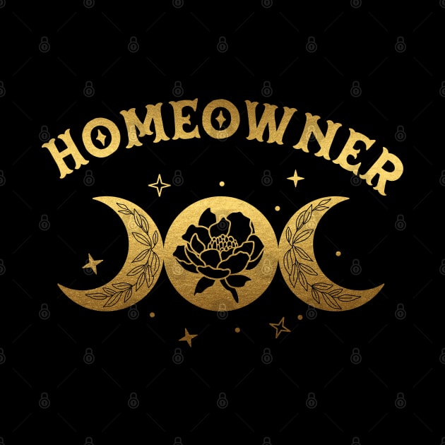 Homeowner - boho moon & wild rose golden Design by best-vibes-only