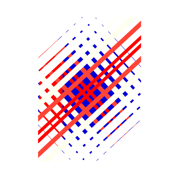 Red And Blue Lines Seamless Pattern Geometric by soycarola