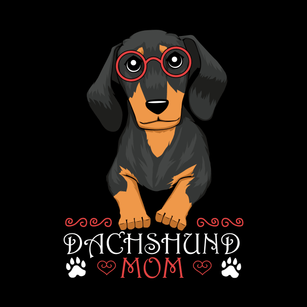 Dachshund Mom Cute Wiener dog by MGO Design