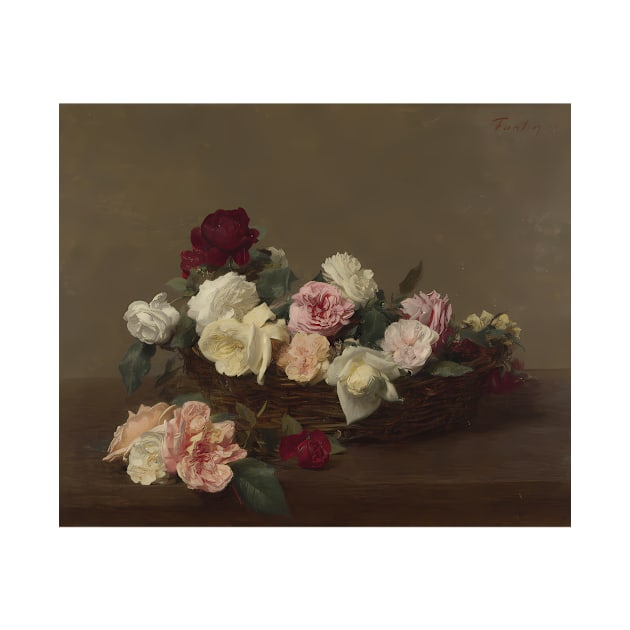 Ignace-Henri-Theodore Fantin-Latour - A Basket Of Roses by jandesky