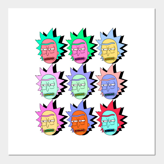 Pickle Rick Rick And Morty Popart Colorful Fun Art Rick And