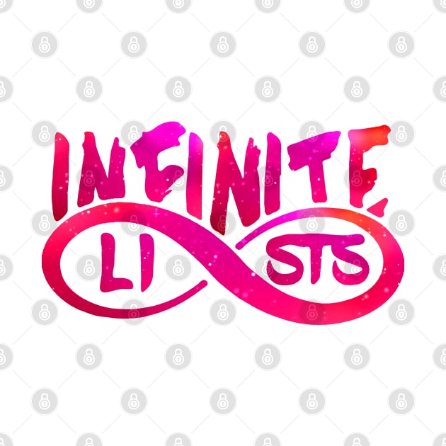 infinite lists merch by NewMerch