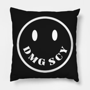 Damaged Society Merch Dmg Scy Smiley Logo Pillow