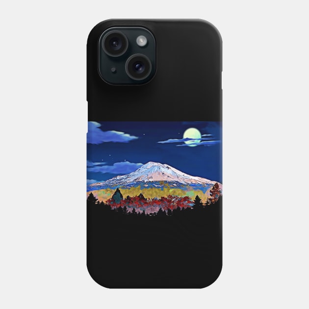 Mount Shasta Phone Case by doniainart