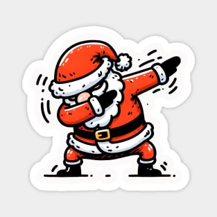 Christmas Dabbing Santa Claus Magnet