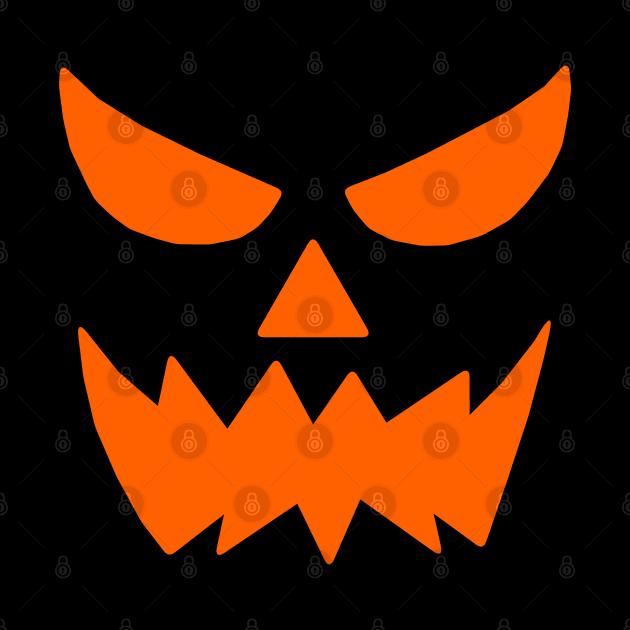 Halloween Jack O Lantern Pumpkin Face by koolteas