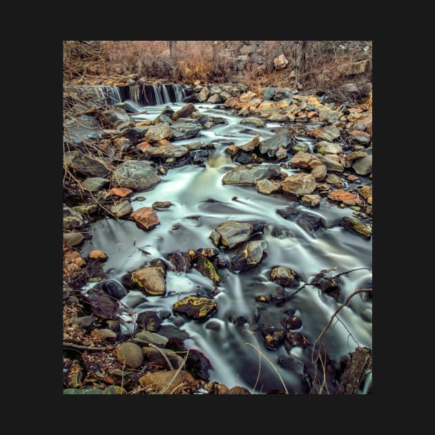 Long Exposure of a Stream in the Fall by jecphotography