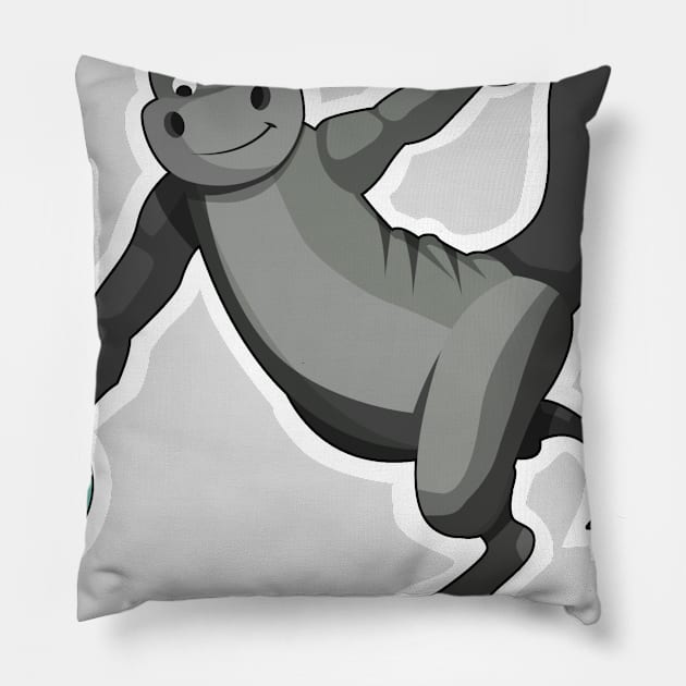 Come on dino, it's time to bowl! Pillow by FamiLane