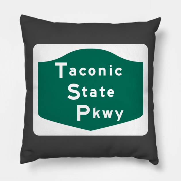 Taconic State Parkway New York Pillow by SunkenMineRailroad