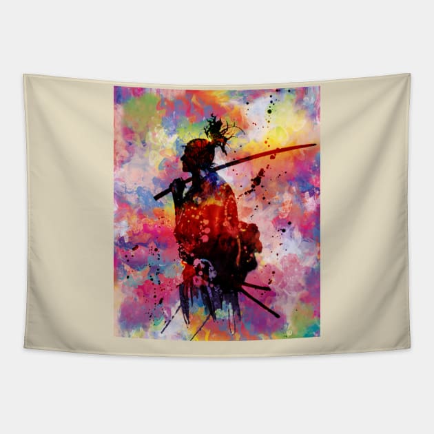 Peaceful warrior Tapestry by Snapdragon