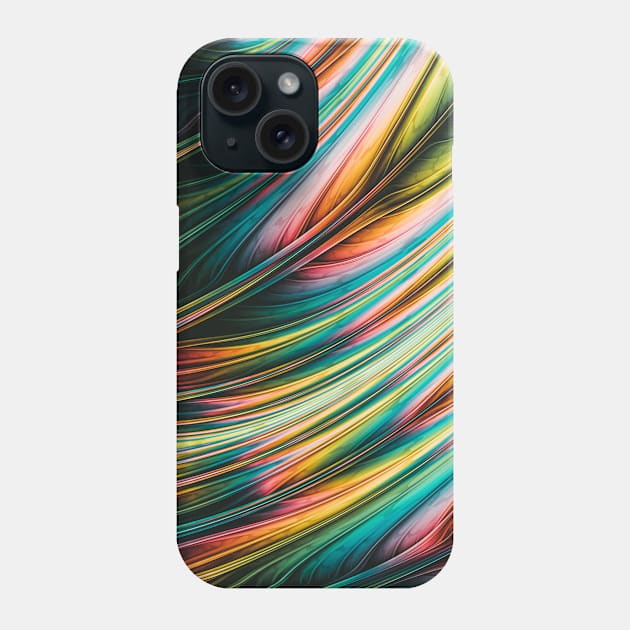 Wild Feather. Colorful Abstract Art Design Phone Case by love-fi