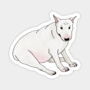 Chonk White Bull Terrier Magnet