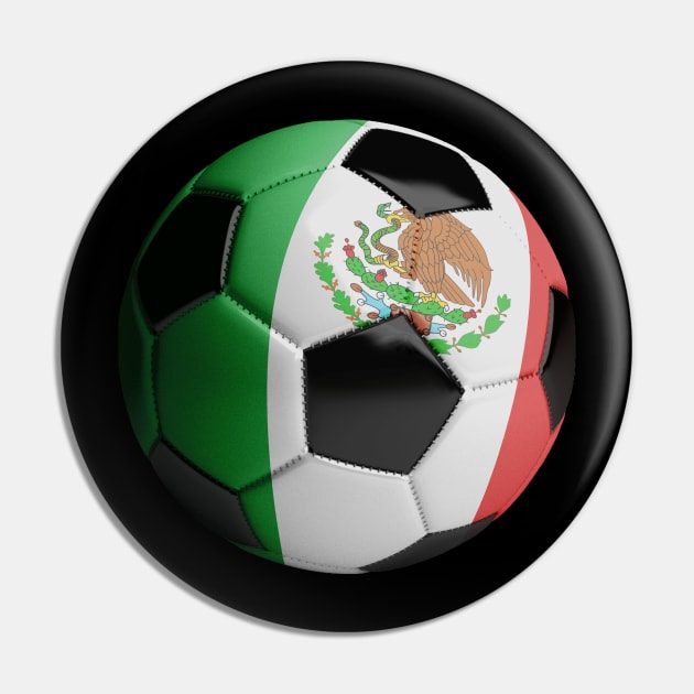 Mexico Soccer Ball Pin by reapolo