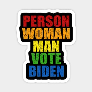 Person Woman Man Vote Biden Magnet