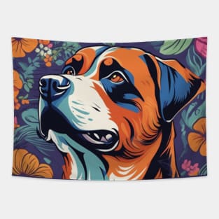 Blooming Boxer Tapestry