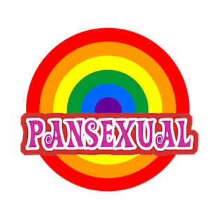 Pansexual LGBT Pride Rainbow Flag Roundel. T-Shirt