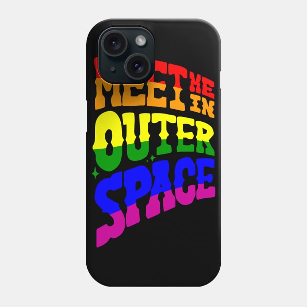 Meet me in Outer Space Phone Case by Abuewaida 