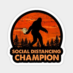 Funny Social Distancing Champion Toilet Paper Magnet