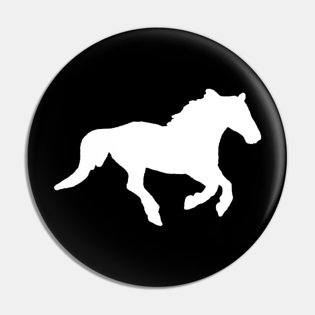 Galloping horse shadow white Pin by Shyflyer