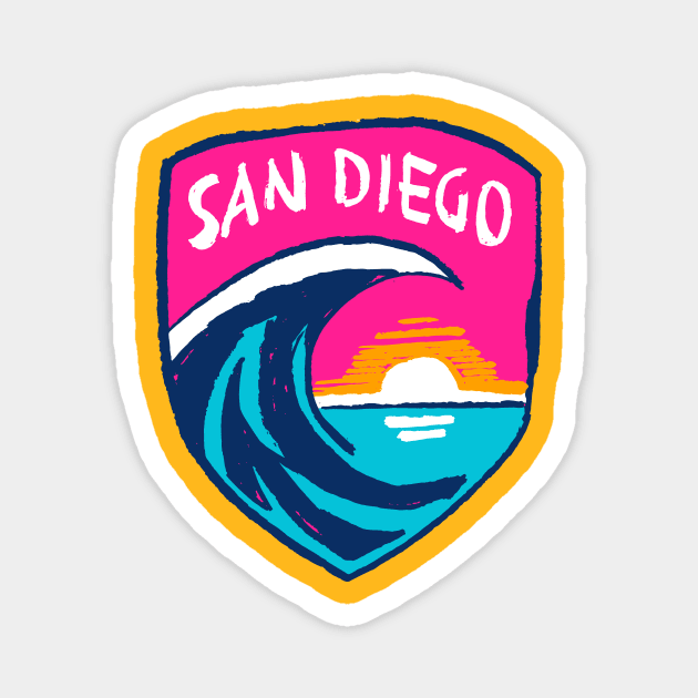 San Diego Waveeee FC 04 Magnet by Very Simple Graph