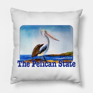 Louisiana, The Pelican State Pillow