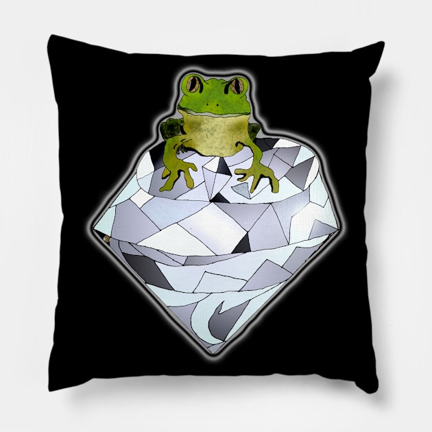 Diamond Frog Pillow by IanWylie87