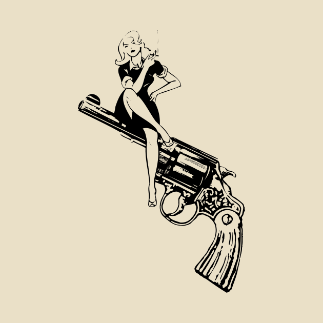 Dame on a gun by lavdog