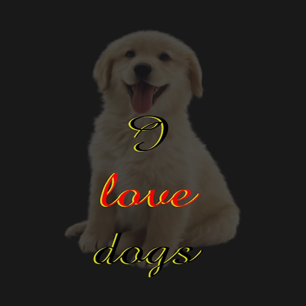 I love dogs by ahihishirt