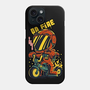 Retro Biker Art: Vintage Motorcycle Rider Design Phone Case