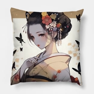 Lady Geisha Anime Pillow