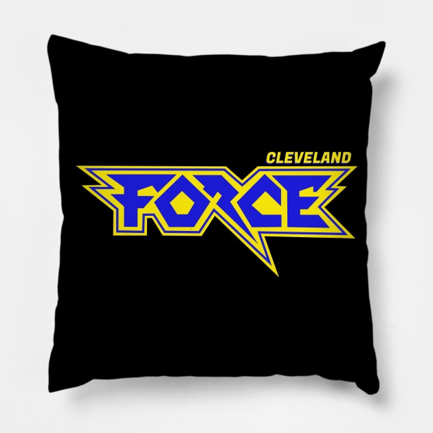 Defunct Cleveland Force Soccer 1978 Pillow by LocalZonly