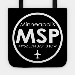 MSP, Minneapolis−Saint Paul International Airport Tote