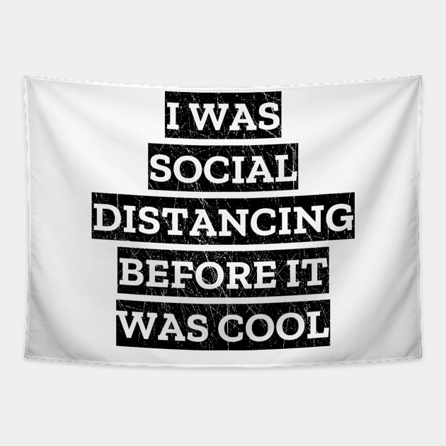 I Was Social Distancing Before It Was Cool Tapestry by LunaMay