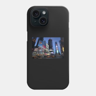 The lights of Times Square at twilight, NYC Phone Case