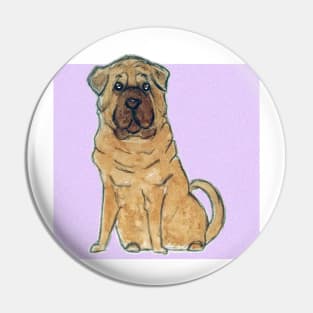 Shar pei dog Pin