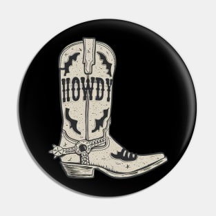 Howdy boot Pin