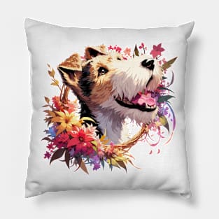 Wire Fox Terrier, Mothers Day, Dog Mom, Loving Dog Gift Pillow