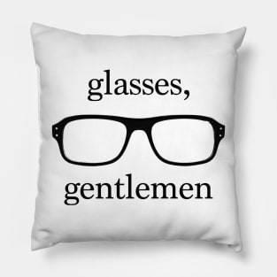 glasses, gentlemen Pillow