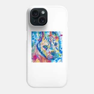 PIT BULL Watercolor portrait .8 Phone Case