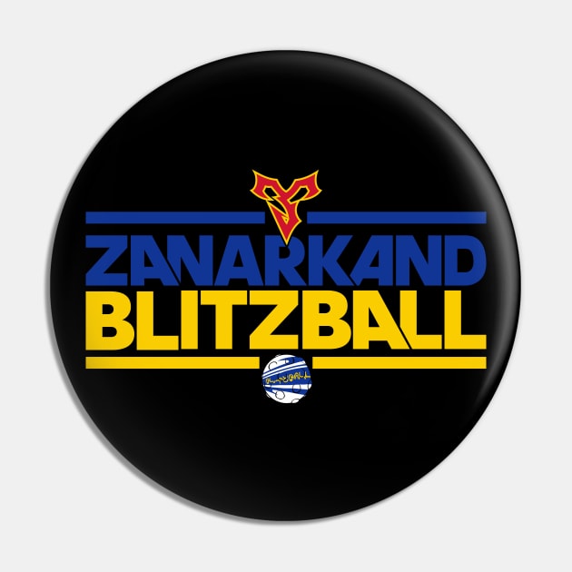 Zanarkand Blitzball (black BG) Pin by Lionheartly