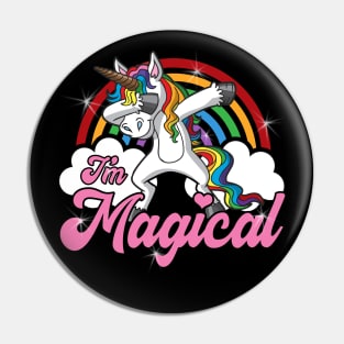 I'm Magical Unicorn Cute Girly Fairy Tale Creatures Pin