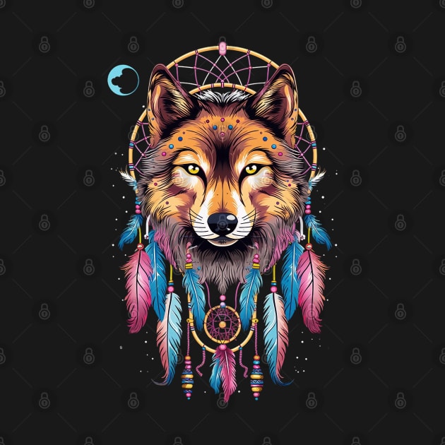 Wolf Head Dream Catcher 4 by Gypsykiss