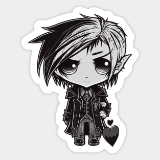 Chibi Anime Sad Boy Sticker Essential T-Shirt for Sale by Originull7