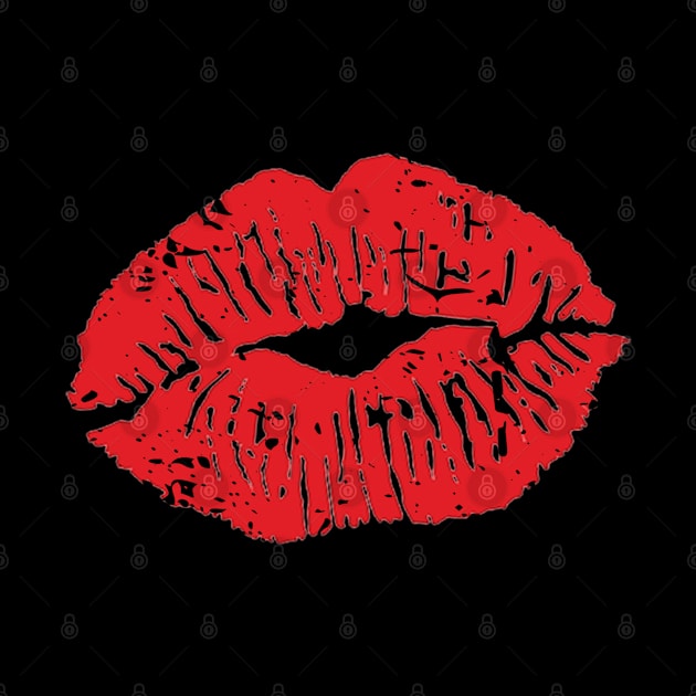 Kiss Red Lipstick Mouth by FlashDesigns01