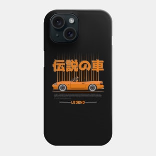 Tuner Orange NB Miata Roadster JDM Phone Case